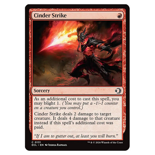 Cinder Strike 0131 card from the Magic The Gathering set Lorwyn Eclipsed