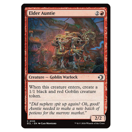 Elder Auntie 0133 card from the Magic The Gathering set Lorwyn Eclipsed