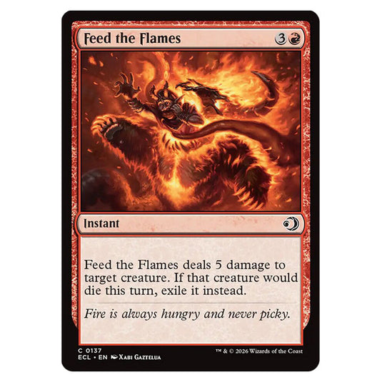 Feed the Flames 0137 card from the Magic The Gathering set Lorwyn Eclipsed
