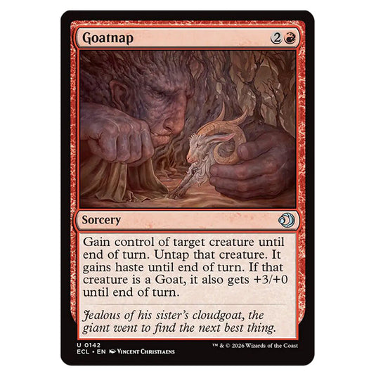 Goatnap 0142 card from the Magic The Gathering set Lorwyn Eclipsed