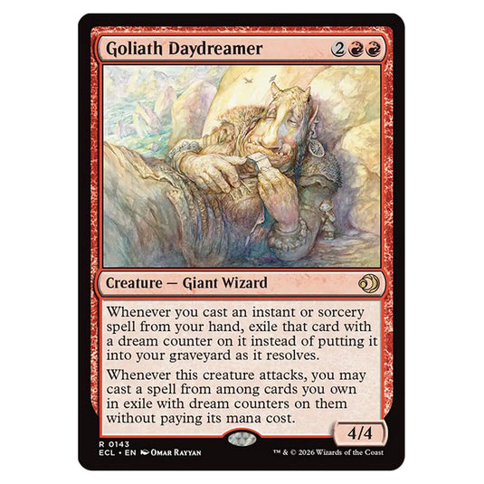 Goliath Daydreamer 0143 card from the Magic The Gathering set Lorwyn Eclipsed