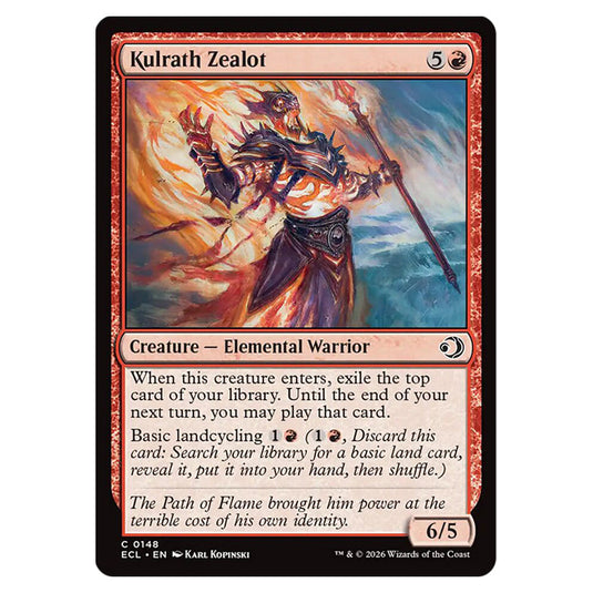 Kulrath Zealot 0148 card from the Magic The Gathering set Lorwyn Eclipsed