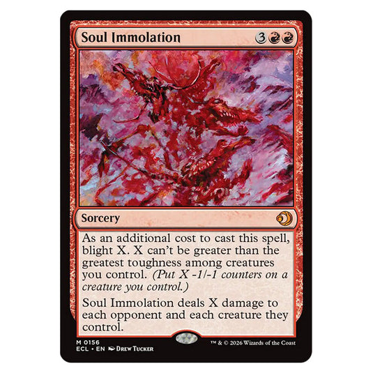Soul Immolation 0156 card from the Magic The Gathering set Lorwyn Eclipsed