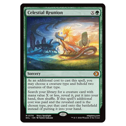 Celestial Reunion 0170 card from the Magic The Gathering set Lorwyn Eclipsed