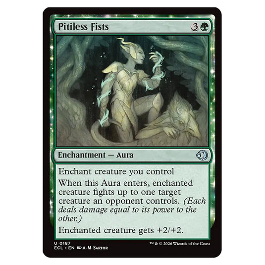 Pitiless Fists 0187 card from the Magic The Gathering set Lorwyn Eclipsed