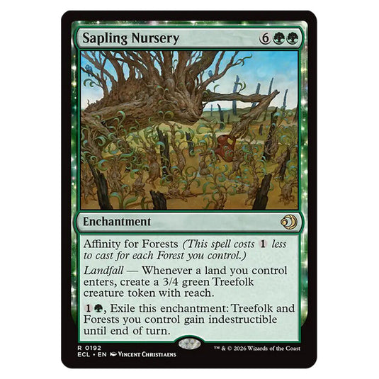 Sapling Nursery 0192 card from the Magic The Gathering set Lorwyn Eclipsed