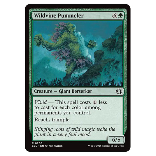 Wildvine Pummeler 0203 card from the Magic The Gathering set Lorwyn Eclipsed