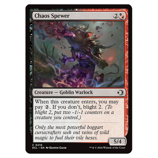 Chaos Spewer 0210 card from the Magic The Gathering set Lorwyn Eclipsed