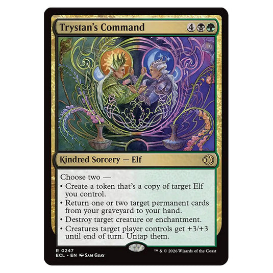 Trystan's Command 0247 card from the Magic The Gathering set Lorwyn Eclipsed