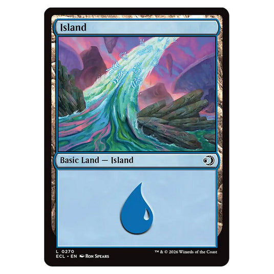 Island 0270 card from the Magic The Gathering set Lorwyn Eclipsed