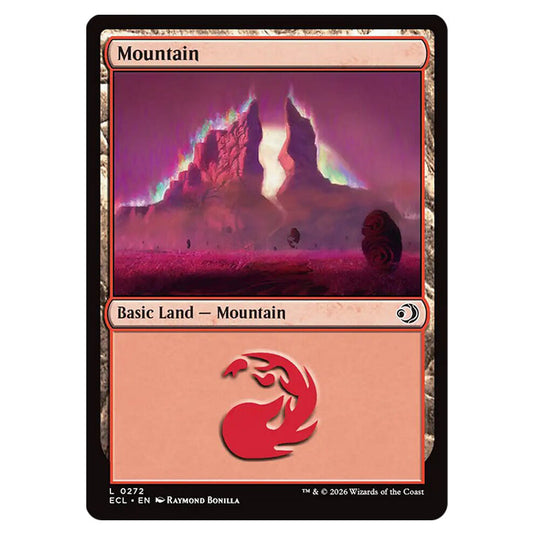 Mountain 0272 card from the Magic The Gathering set Lorwyn Eclipsed