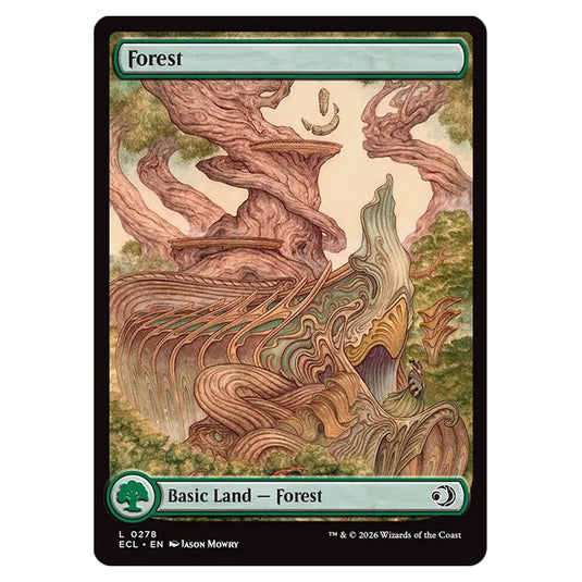 Forest 0278 card from the Magic The Gathering set Lorwyn Eclipsed