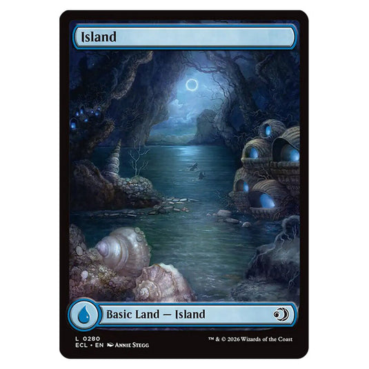 Island 0280 card from the Magic The Gathering set Lorwyn Eclipsed