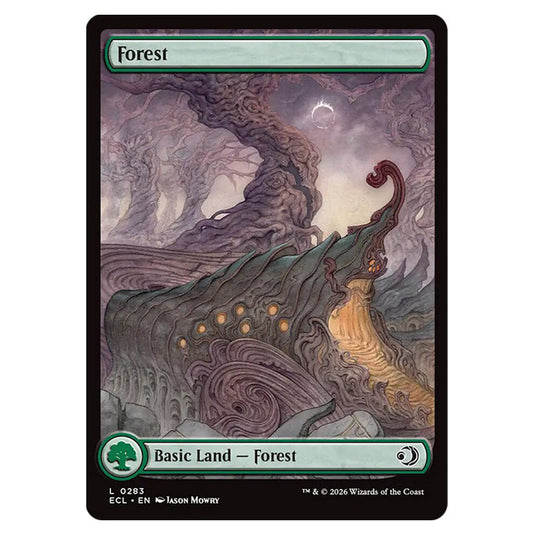 Forest 0283 card from the Magic The Gathering set Lorwyn Eclipsed
