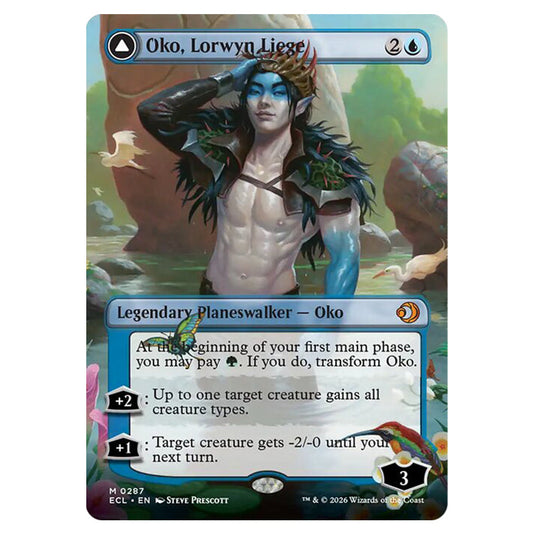Oko, Lorwyn Liege // Oko, Shadowmoor Scion 0287 card from the Magic The Gathering set Lorwyn Eclipsed