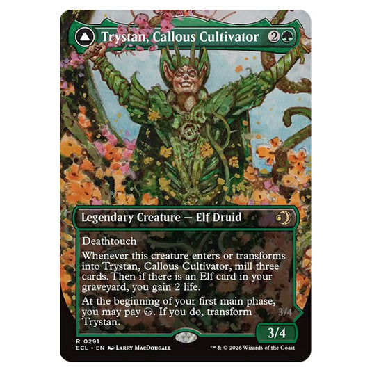 Trystan, Callous Cultivator // Trystan, Penitent Culler 0291 card from the Magic The Gathering set Lorwyn Eclipsed