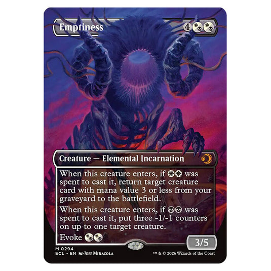 Emptiness 0294 card from the Magic The Gathering set Lorwyn Eclipsed