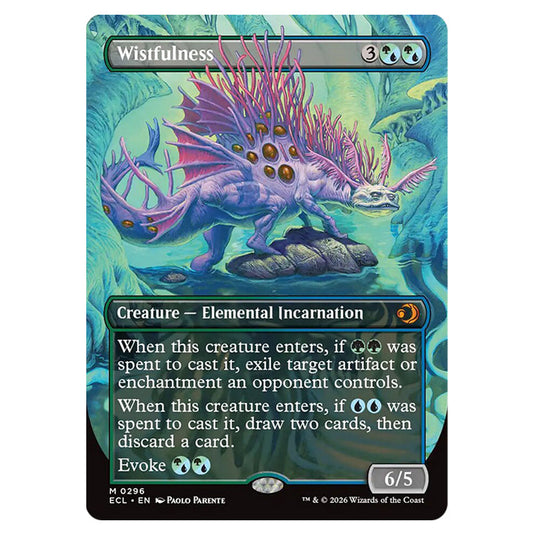 Wistfulness 0296 card from the Magic The Gathering set Lorwyn Eclipsed
