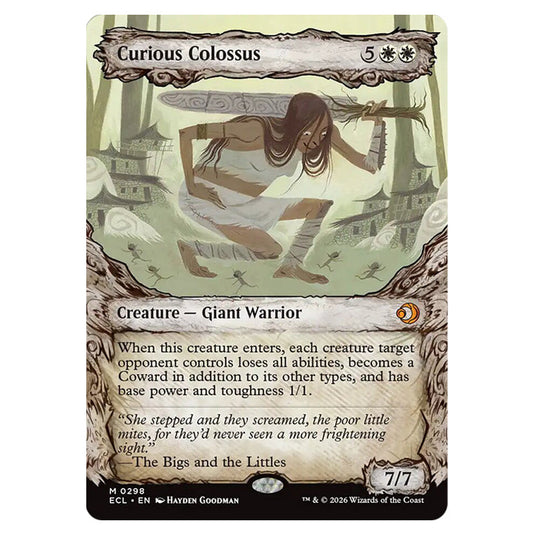 Curious Colossus 0298 card from the Magic The Gathering set Lorwyn Eclipsed