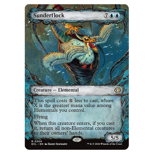 Sunderflock 0309 card from the Magic The Gathering set Lorwyn Eclipsed