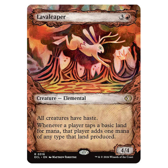 Lavaleaper 0318 card from the Magic The Gathering set Lorwyn Eclipsed