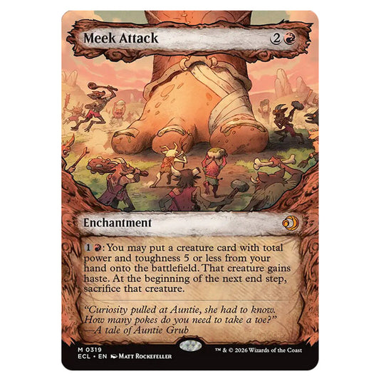 Meek Attack 0319 card from the Magic The Gathering set Lorwyn Eclipsed