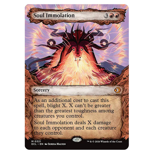 Soul Immolation 0321 card from the Magic The Gathering set Lorwyn Eclipsed