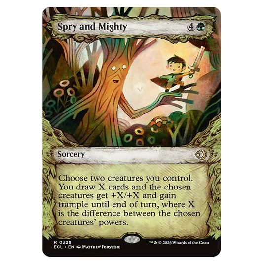 Spry and Mighty 0329 card from the Magic The Gathering set Lorwyn Eclipsed