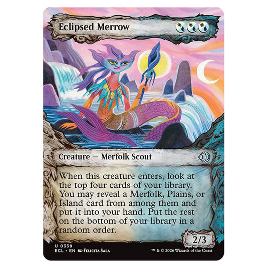 Eclipsed Merrow 0339 card from the Magic The Gathering set Lorwyn Eclipsed