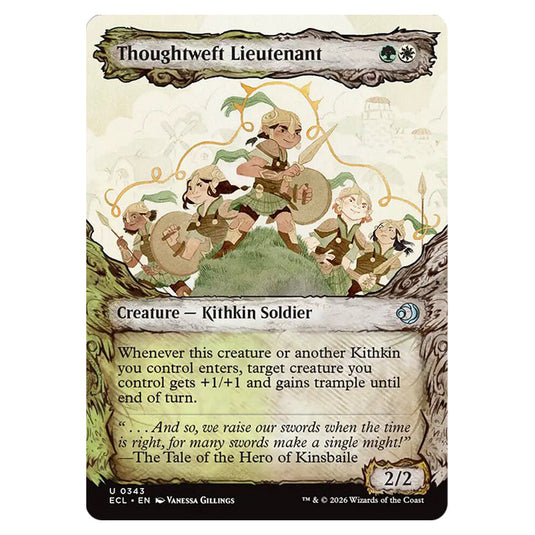 Thoughtweft Lieutenant 0343 card from the Magic The Gathering set Lorwyn Eclipsed