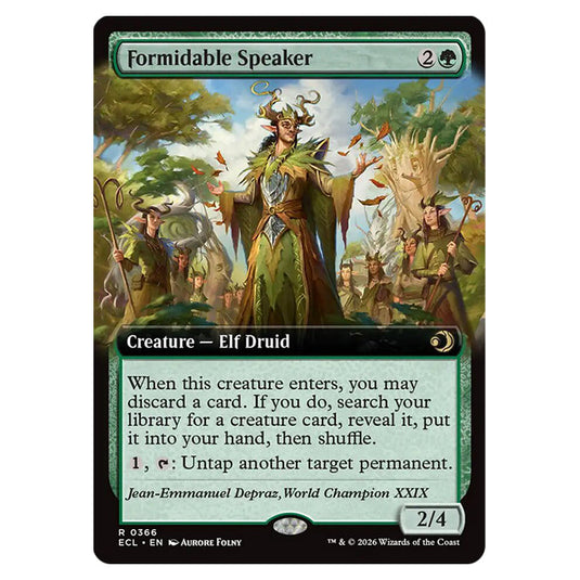 Formidable Speaker 0366 card from the Magic The Gathering set Lorwyn Eclipsed