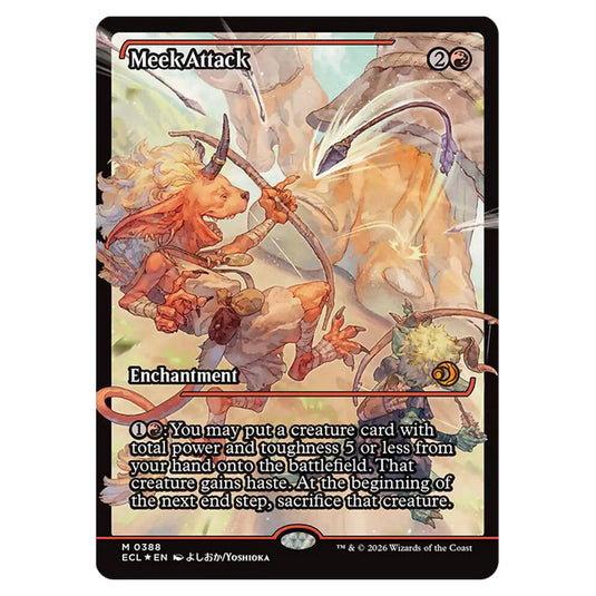 Meek Attack 0388 card from the Magic The Gathering set Lorwyn Eclipsed
