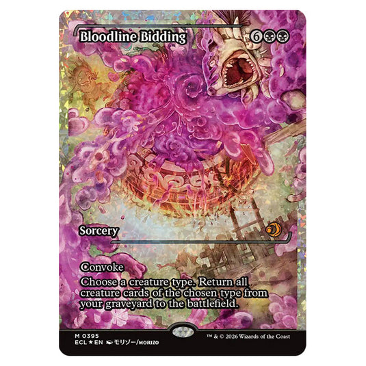 Bloodline Bidding 0395 card from the Magic The Gathering set Lorwyn Eclipsed