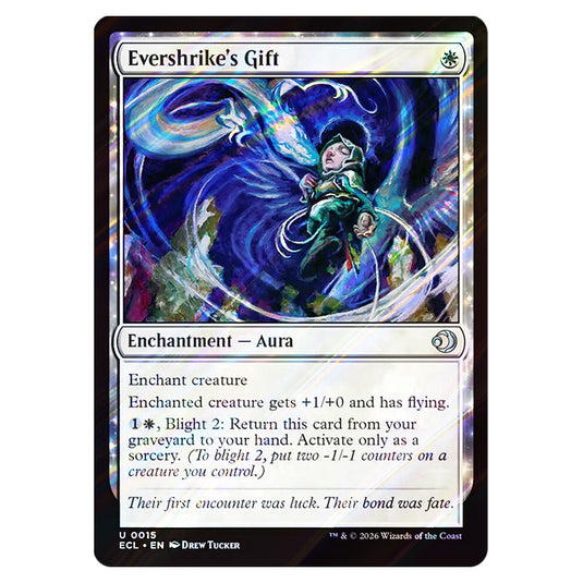 Evershrike's Gift 0015 card from the Magic The Gathering set Lorwyn Eclipsed