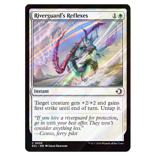 Riverguard's Reflexes 0033 card from the Magic The Gathering set Lorwyn Eclipsed