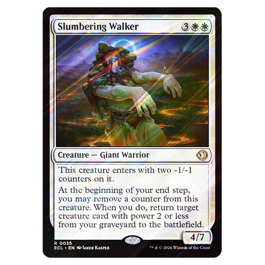 Slumbering Walker 0035 card from the Magic The Gathering set Lorwyn Eclipsed