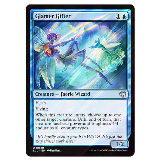 Glamer Gifter 0049 card from the Magic The Gathering set Lorwyn Eclipsed