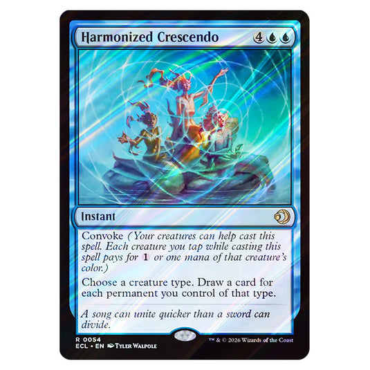 Harmonized Crescendo 0054 card from the Magic The Gathering set Lorwyn Eclipsed
