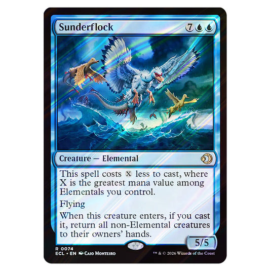 Sunderflock 0074 card from the Magic The Gathering set Lorwyn Eclipsed