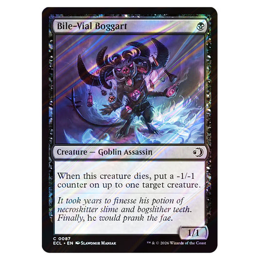 Bile-Vial Boggart 0087 card from the Magic The Gathering set Lorwyn Eclipsed