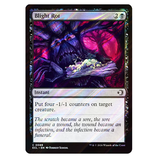 Blight Rot 0089 card from the Magic The Gathering set Lorwyn Eclipsed