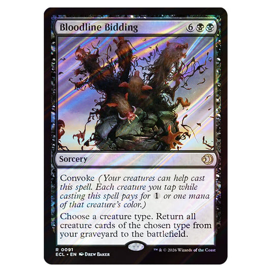 Bloodline Bidding 0091 card from the Magic The Gathering set Lorwyn Eclipsed