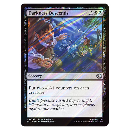 Darkness Descends 0097 card from the Magic The Gathering set Lorwyn Eclipsed