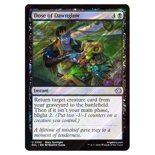 Dose of Dawnglow 0100 card from the Magic The Gathering set Lorwyn Eclipsed