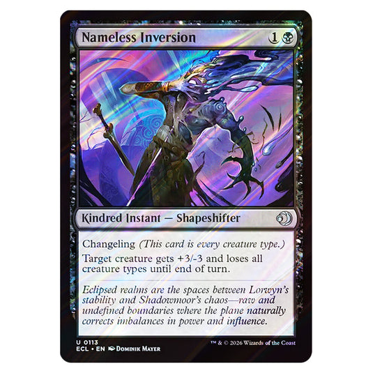 Nameless Inversion 0113 card from the Magic The Gathering set Lorwyn Eclipsed