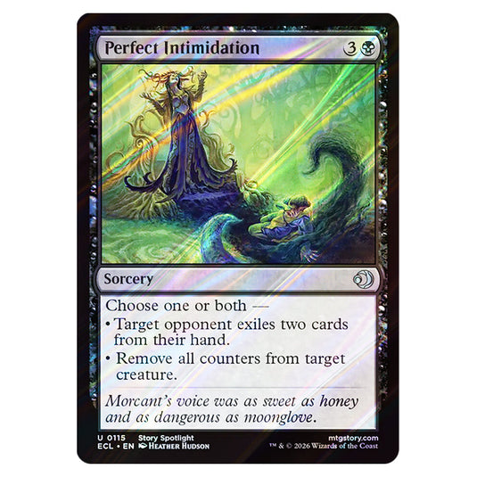 Perfect Intimidation 0115 card from the Magic The Gathering set Lorwyn Eclipsed