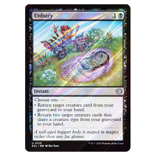 Unbury 0123 card from the Magic The Gathering set Lorwyn Eclipsed