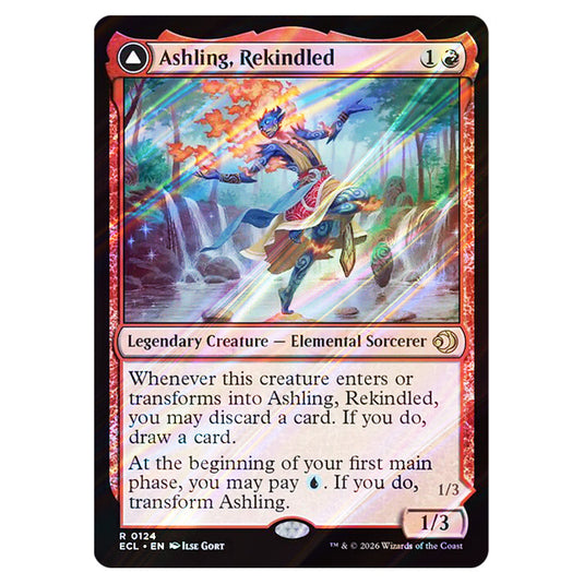 Ashling, Rekindled // Ashling, Rimebound 0124 card from the Magic The Gathering set Lorwyn Eclipsed
