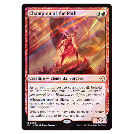 Champion of the Path 0130 card from the Magic The Gathering set Lorwyn Eclipsed