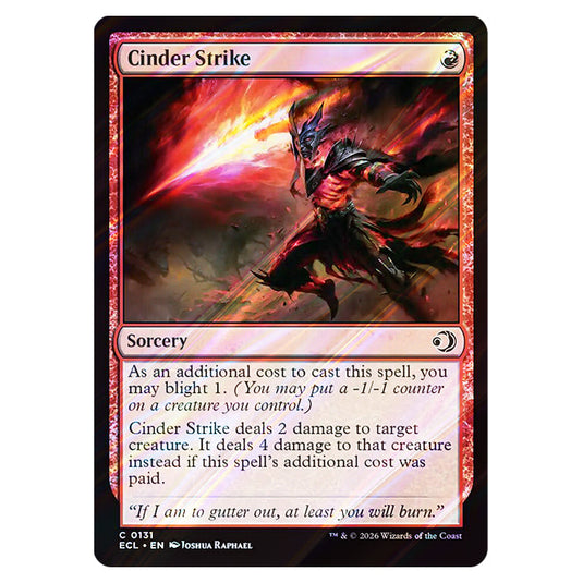 Cinder Strike 0131 card from the Magic The Gathering set Lorwyn Eclipsed